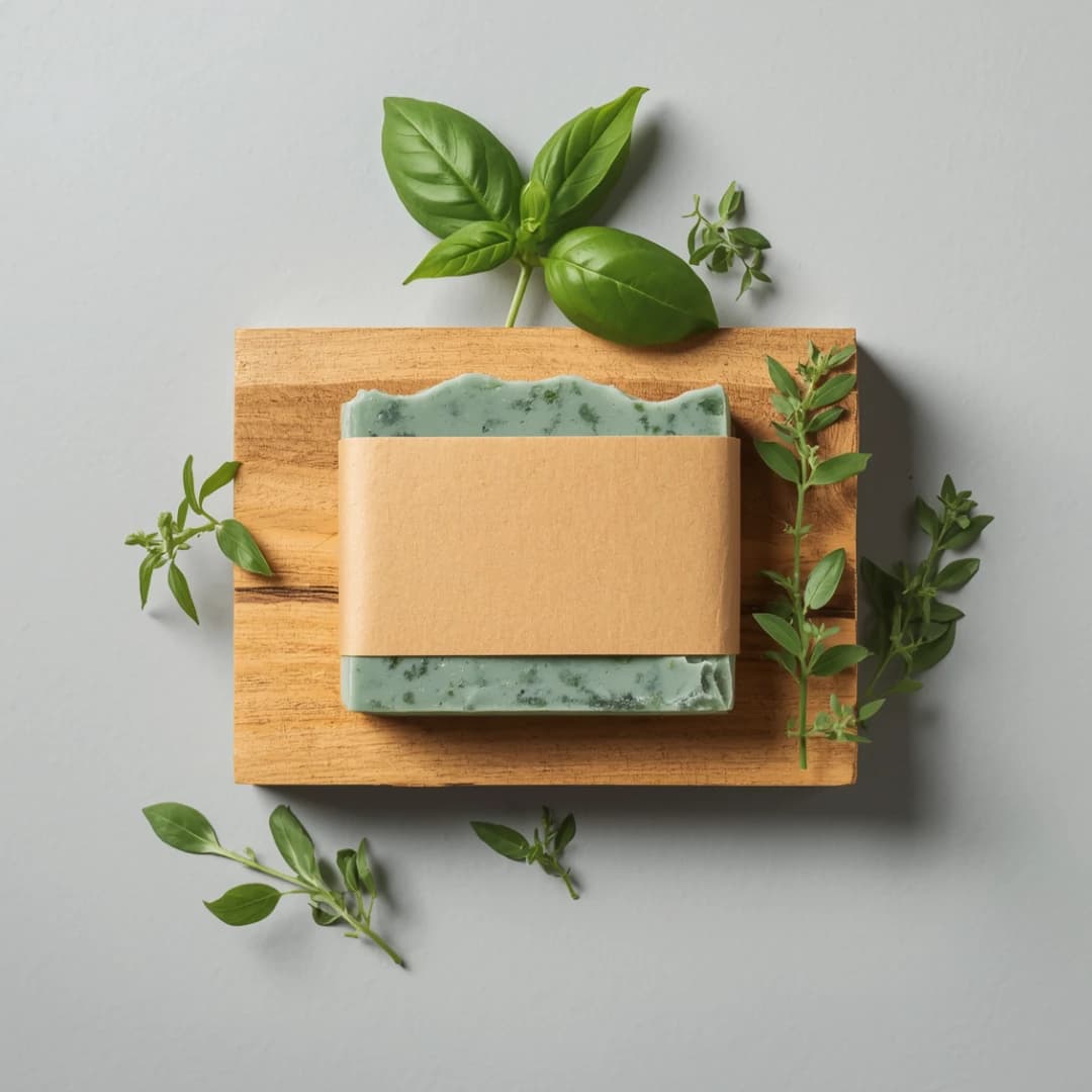 Handmade Neem & Basil Herbal Soap